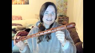 Recorder Composition The Happiness of Rain Moeck Rottenburgh alto amp soprano recorders in rosewood [upl. by Elidad]