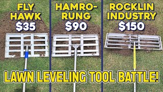 CHEAP versus EXPENSIVE Lawn Leveling Tools [upl. by Rehposirhc]