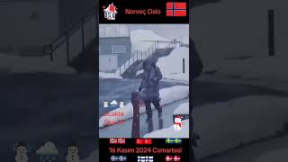 🇧🇻⛄🇹🇷 Med masse kjærlighet og respekt fra Norge til alle venner 🇸🇪☃️🇮🇸 [upl. by Gorman]