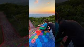 This rainbow slide is amazing  waterslide rainbowslide rainbow funny viralvideo [upl. by Notyrb80]