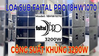 Loa Subwoofer italy  Faital pro 18HW1070  3200W [upl. by Anelrihs]