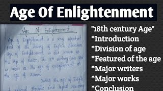 Age Of Enlightenment18th century Age 1700 to 1800 introduction and features [upl. by Sadnac]