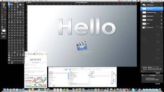 Pixelmator Tutorial 3D Metal text Effect [upl. by Yelloh686]