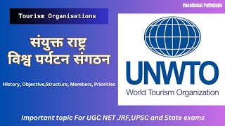 UNWTO World Tourism Organization  History Objective Members and Structure [upl. by Krissie]