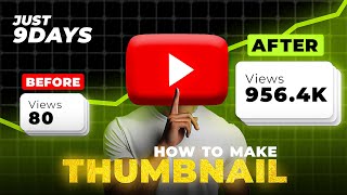 THUMBNAIL MASTERCLASS ✅ How to make YouTube Thumbnail in Photoshop [upl. by Ahsaet]