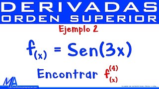 Derivadas de orden superior  Ejemplo 2 Trigonométricas Seno y Coseno [upl. by Ioves]