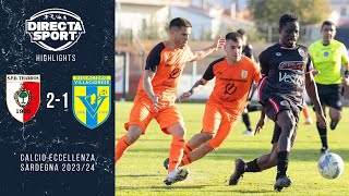 Calcio Eccellenza  SPD TharrosVillacidrese 21 Highlights [upl. by Airdnaed]