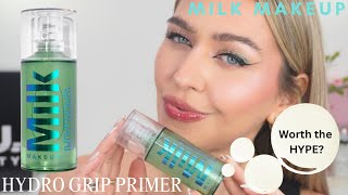 Milk Makeup Hydro Grip Primer Review  Worth the HYPE [upl. by Morley]