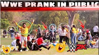 Wwe Prank In India With Pant Dropping 😂  Epic Reactions  Eshu S Prank [upl. by Pam]