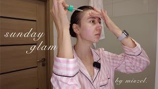 sunday glam • masaż twarzy • włącz sobie do skin care [upl. by Seuqramed823]