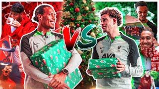 Santa Showdown Virgil van Dijk vs Curtis Jones  Who’s The Best Santa 🎅  Liverpool FC [upl. by Llenwahs240]