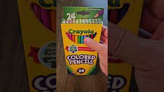 REVIEW Crayola Erasable Colored Pencils 24ct Kids Colored Pencils for School Back to School [upl. by Abehsat615]