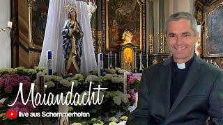 Maiandacht am 14 Mai 2023 mit Dekan Martin Straub Vöhringen und traditionellen Marienliedern [upl. by Aivekal311]