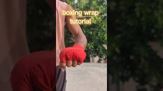 Boxing wrap tutorial  MuayThai wrap combatsport [upl. by Llerahc]