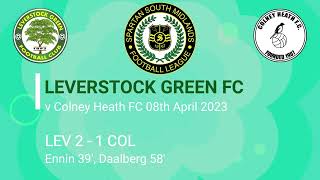 Colney Heath FC V Leverstock Green FC 08th April 2023 Score 12 SSML [upl. by Rumilly]