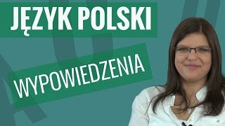 Język polski  Wypowiedzenie [upl. by Anoblav370]