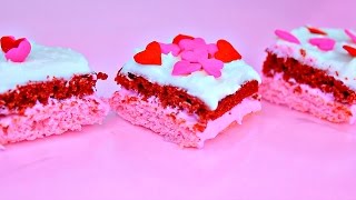 Easy Bake Oven Red Velvet amp Strawberry Cake Baking [upl. by Kyd]