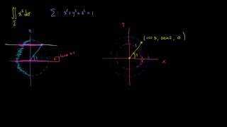 Ejemplo de integral de superficie Parte 1  Parametrizando la esfera unitaria [upl. by Paco153]