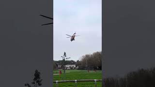 Air Ambulance lands in Stanford park [upl. by Staal]