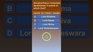 Annamacharya composed Sankirtanas in praise of which God  Bhakti  Devotional [upl. by Shifrah]