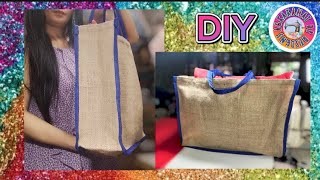 DIY ABACA LARGE TOTE BAG SEWING TOTURIAL sewingideas sewingprojectsideas ecofriendly [upl. by Placida]