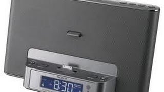 Sony ICFCS15iP Speaker Dock  Clock Radio Unboxing [upl. by Juieta662]