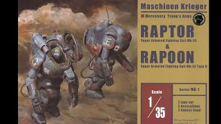 Unboxing 135 Maschinen Krieger Mak Aquamarine Raptor amp Rapoon No MK1 2017 [upl. by Ja809]