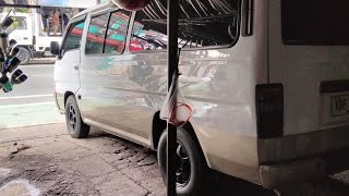 full exhaust Nissan escapade install bottle reso with Thai muffler tip parang may turbo [upl. by Lanaj]