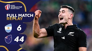 All Blacks DOMINATE semifinal  Argentina v New Zealand  Rugby World Cup 2023  Full Match Replay [upl. by Jerz]