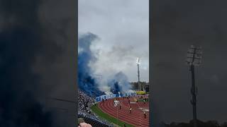 PYROSHOW der KARLSRUHER in ULM SSV Ulm  Karlsruher SC ULMKSC SSVUlm KSC KarlsruherSC [upl. by Noryt870]