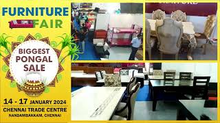 Furniture Fair from 14th to 17th Jan24  Chennai Trade Center Nandambakkam Chennai [upl. by Isolde]