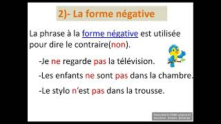 la forme négative et la forme affirmative ‐5ap 1am [upl. by Vaasta]