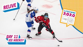 RELIVE  Ice Hockey  JAPAN vs SLOVAKIA  Womens Semifinal  Day 11  Lausanne 2020 [upl. by Ierdna]