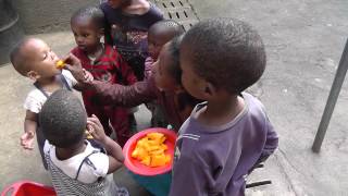 Mualim feeding mangoes to the orphanage kids [upl. by Kellia837]