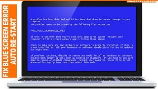 How to Fix Blue Screen Error Auto reStart  Windows 7 [upl. by Tj210]