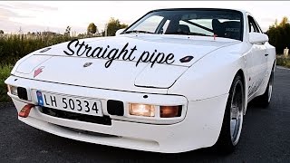 Porsche 944 NA Dansk exhaust straight pipe sound [upl. by Blus812]