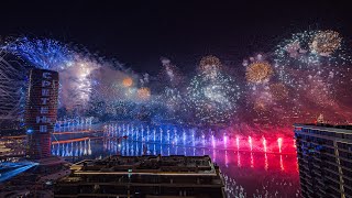 Pure Sound  Huge Fireworks in Belgrade Serbia [upl. by Nerahs872]