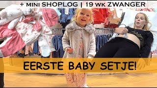 BABYKLEERTJES KOPEN  BABY HARTJE LUiSTEREN  19 weken zwanger  Bellinga Family Vlog 775 [upl. by Ahseia51]