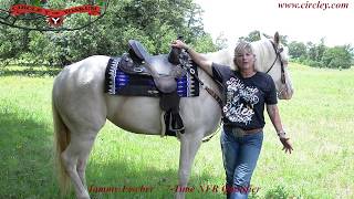 Tammy Fischer Explains all the features of her Circle Y treeless saddles [upl. by Endor]