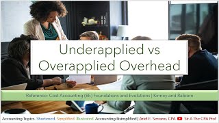 Underapplied vs Overapplied Overhead  Kinney amp Raiborn [upl. by Atikim]