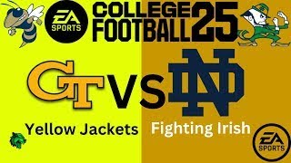 college football 25 Georgia Tech VS Notre dame [upl. by Calypso]