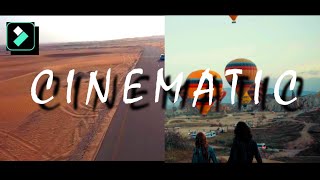 How to Create CINEMATIC on Filmora 9 Tutorial 2021  Cinematic in effect [upl. by Afesoj]