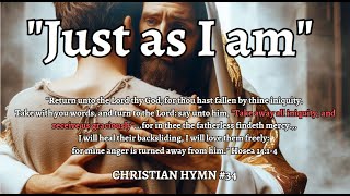 quotJUST AS I AMquot CHRISTIAN HYMN 34 HARPLYRICS WITH MEDITATION SCRIPTURE VERSES [upl. by Adyam405]