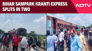 Samastipur Rail  Bihar Sampark Kranti Express Splits In Two No Casualties Reported [upl. by Kimmie]