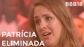 BBB18 ELIMINAÇÃO DA PATRICIA COM 9426 DE REJEIÇÃO NO PAREDÃO DO BBB 13032018 [upl. by Nalahs622]