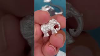 wow thats unique silver Elephant 🐘 disignviraltrandingshortvideo [upl. by Kirit]