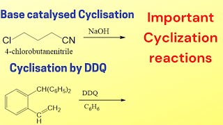 Base catalyzed cyclization  Intramolecular cyclisation by DDQ  Cyclisation reactions [upl. by Baiel572]