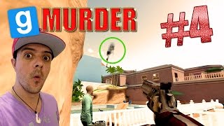 Garrys Mod  Murder 4  HEADSHOTS DE CUCHILLOS VOLADORES  GMOD gameplay español [upl. by Consuelo]