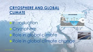 Cryosphere and global climate change  Challenges of changing earth  AZ Concepts guide [upl. by Mike]