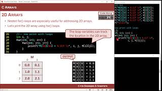 84a  2D Arrays in C [upl. by Riccardo]